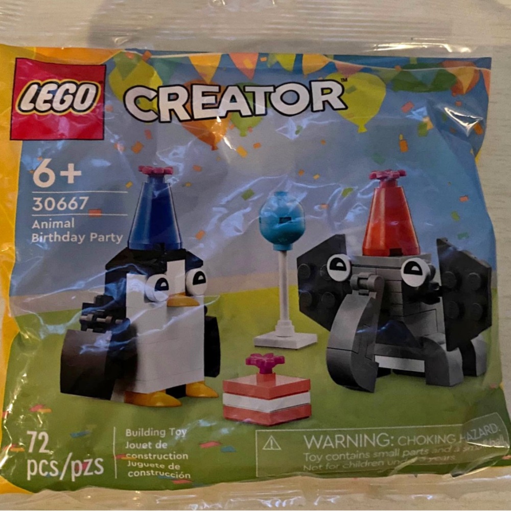 LEGO Creator Penguin and Elephant Party Set RETIRED Polybag 30667